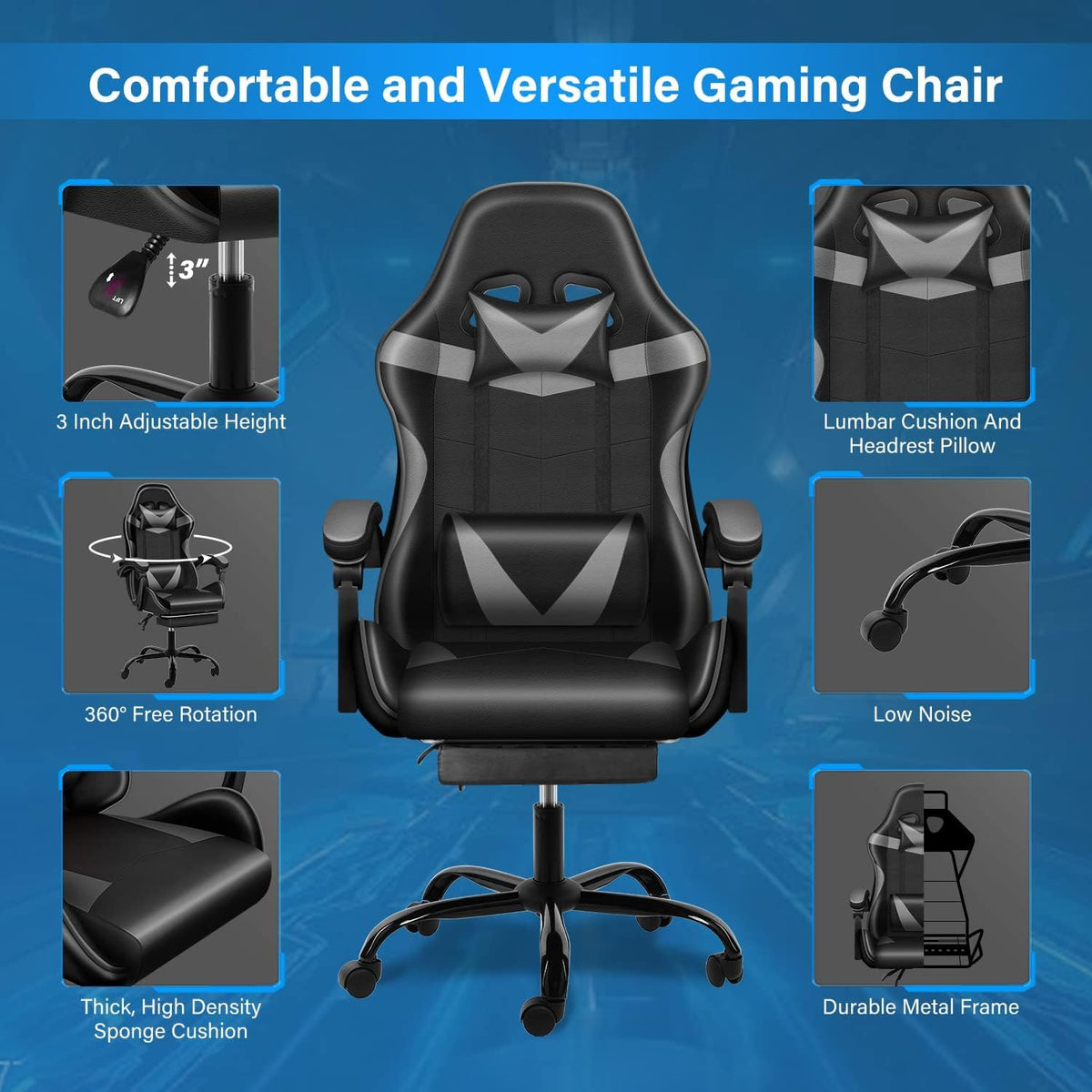 Simple Deluxe Computer Game Chairs