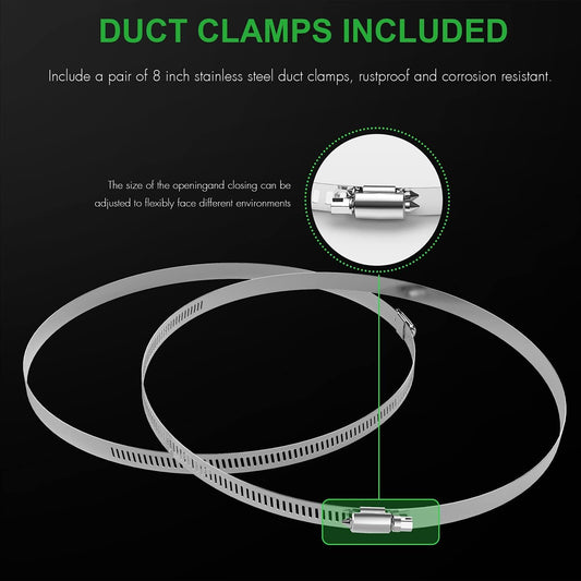 iPower Aluminum Ducting 4 Layer Protection Dryer Vent Hose