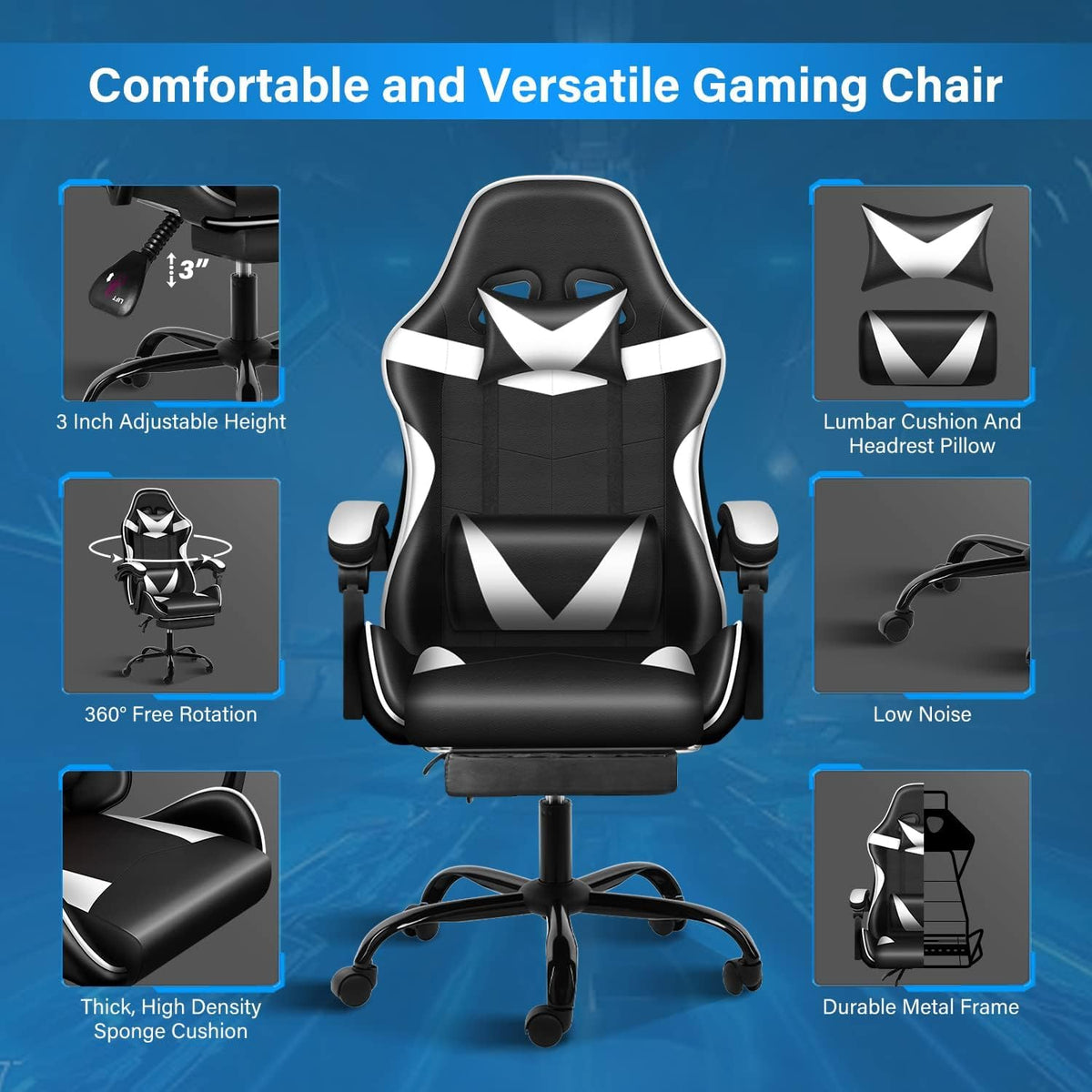 Simple Deluxe Computer Game Chairs