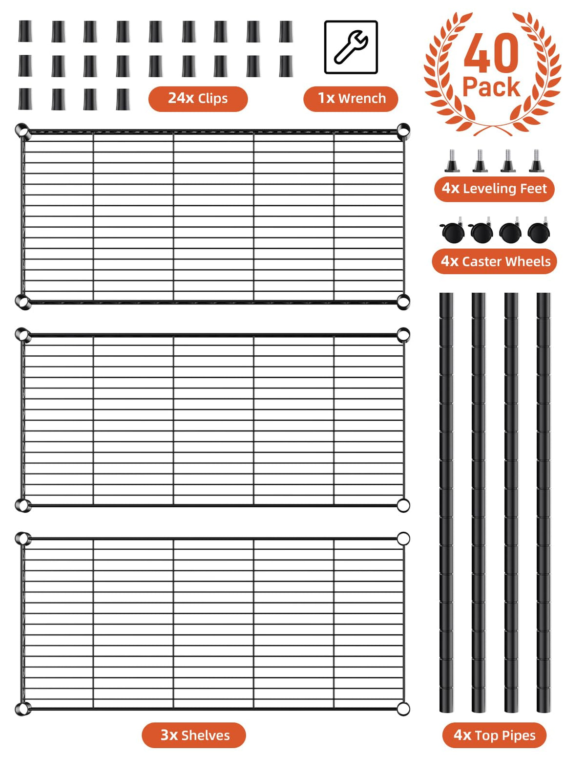 YSSOA Heavy Duty Storage Shelving Unit