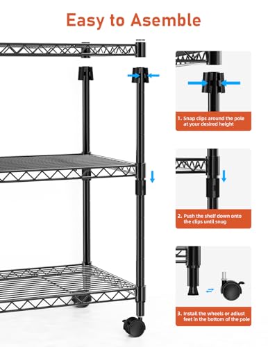 YSSOA Heavy Duty Storage Shelving Unit