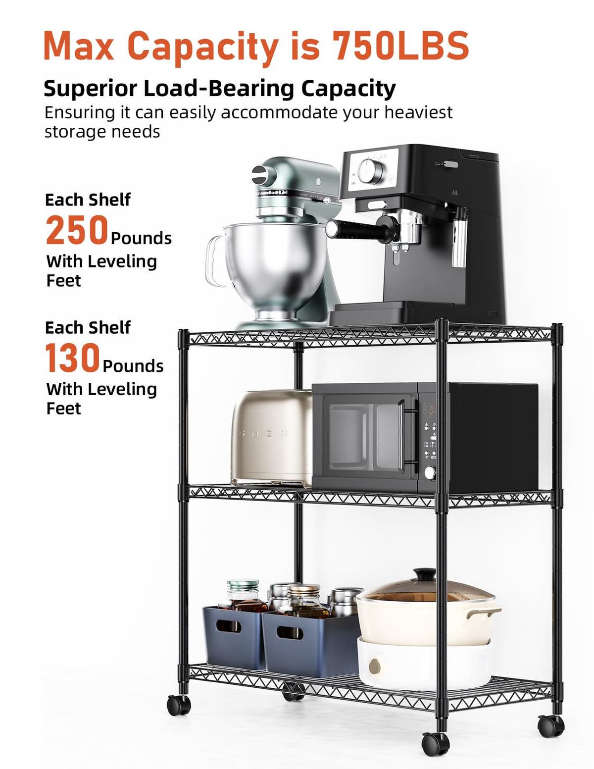 YSSOA Heavy Duty Storage Shelving Unit