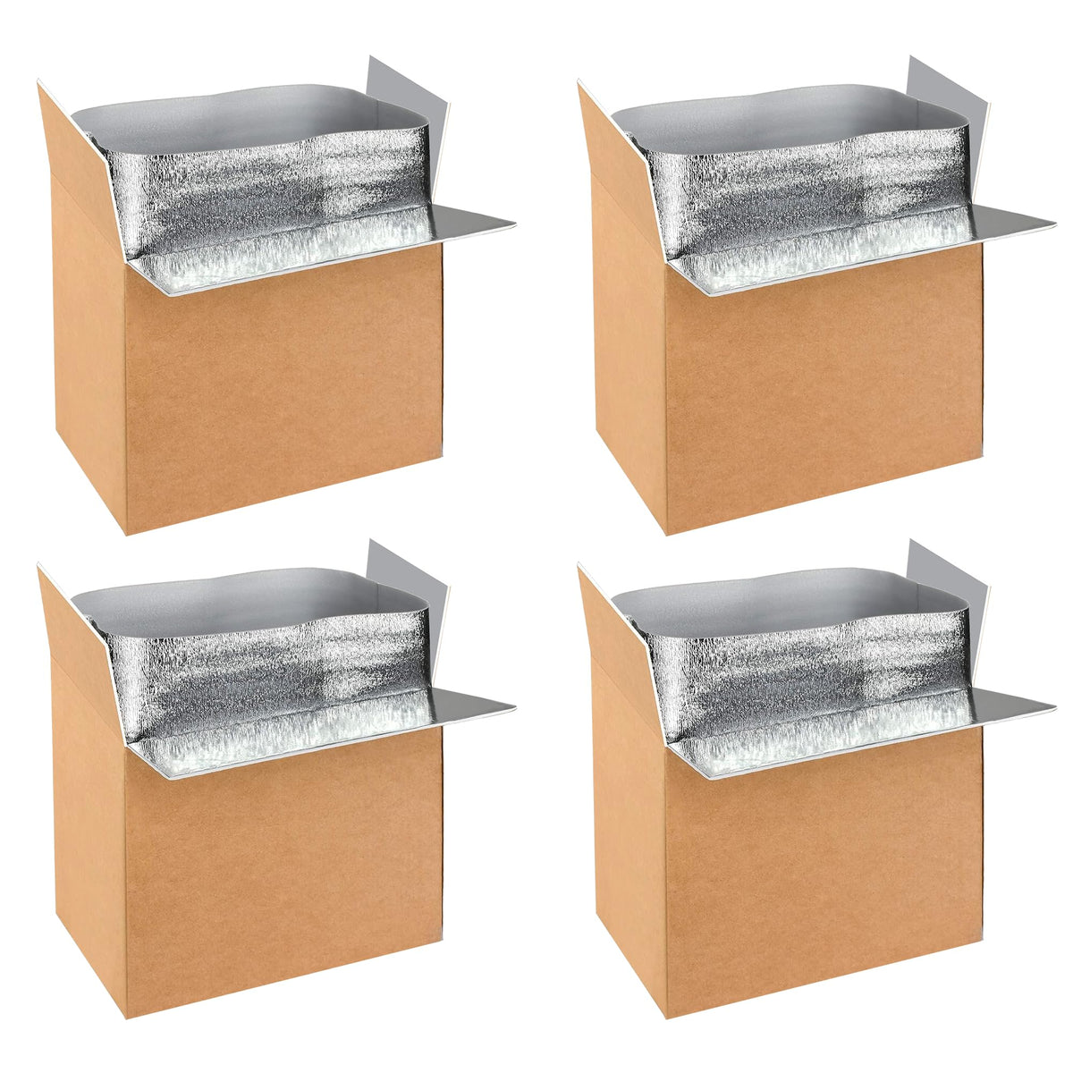 YSSOA Thermo Chill Double Insulated Carton with Foil Insulated Bag Liner, Small Mailing Box, Shipping Box for Mailing, Shipping, Packing, Moving,Box Inside Dimension