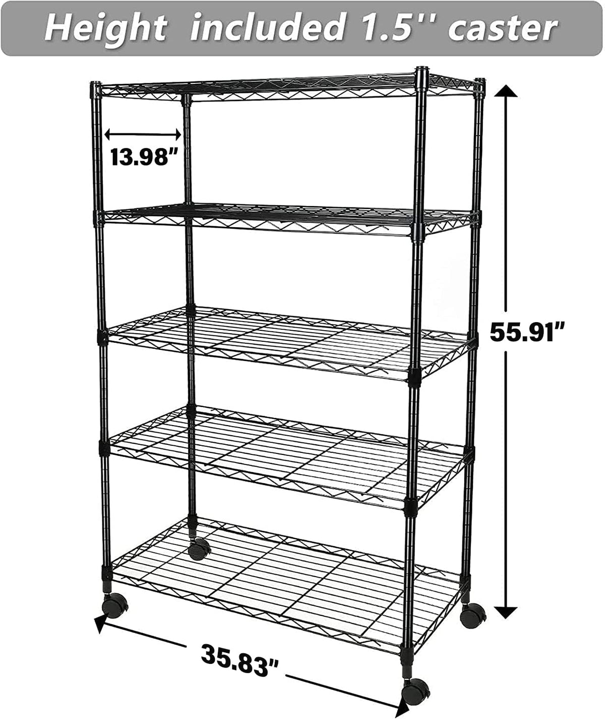 YSSOA Heavy Duty Storage Shelving Unit