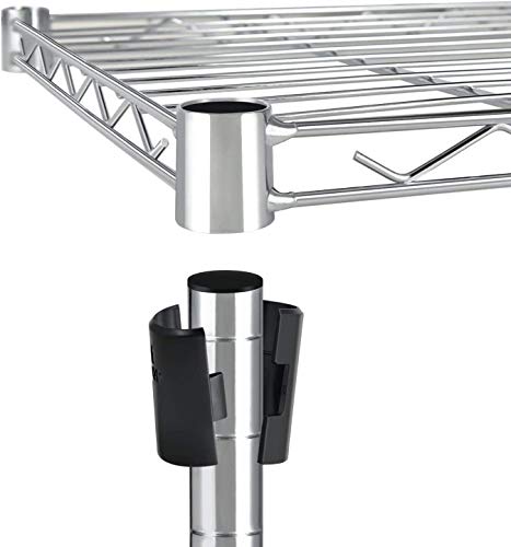Simple Deluxe Heavy Duty 3-Shelf Shelving with Wheel