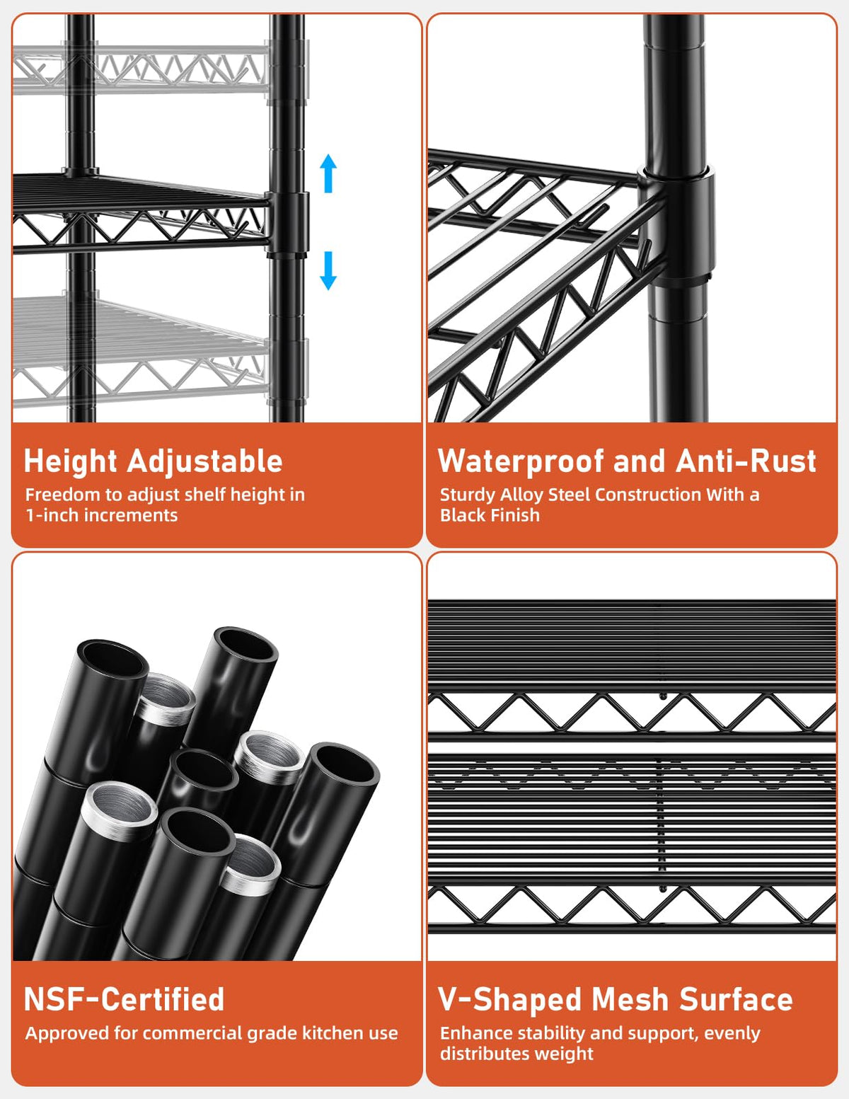 YSSOA Heavy Duty Storage Shelving Unit