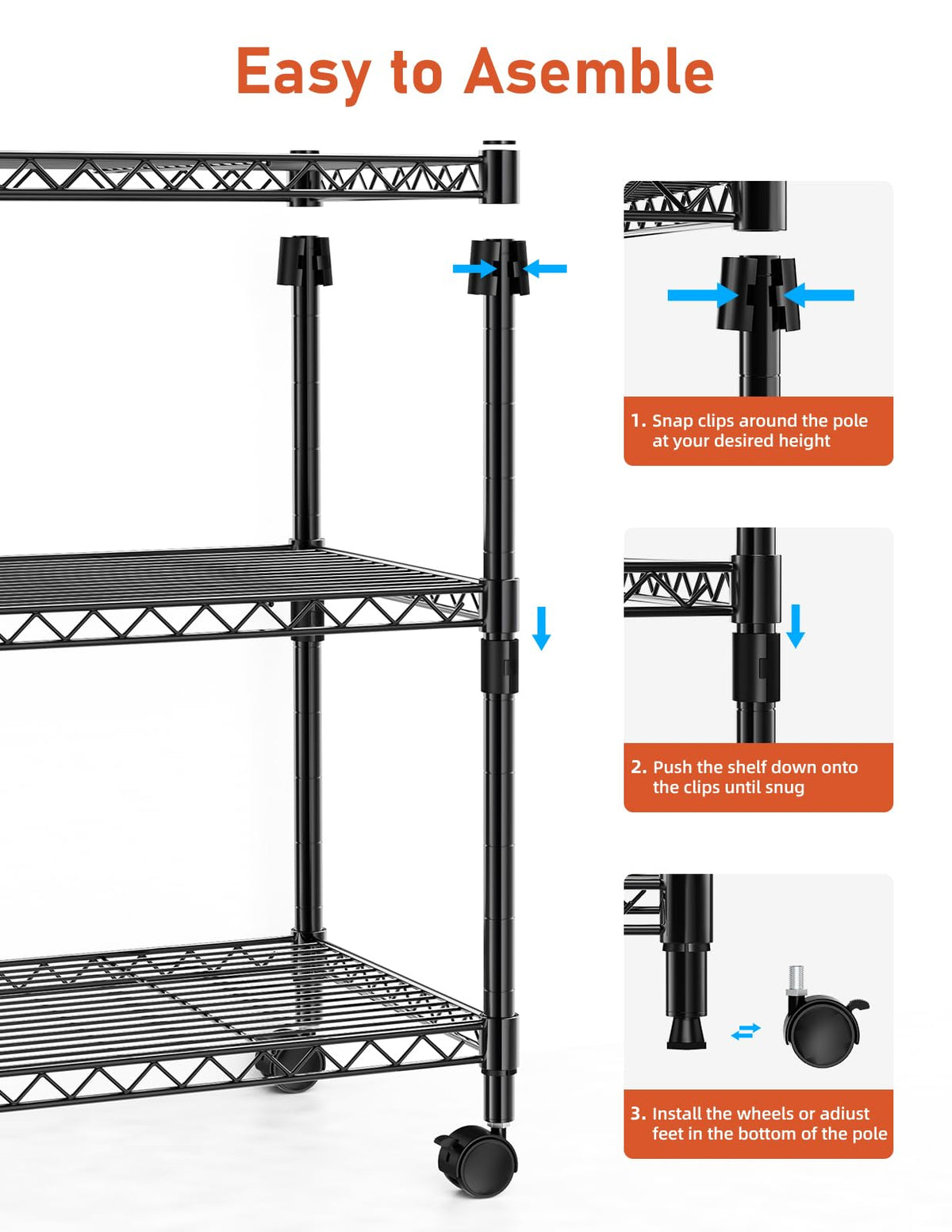 YSSOA Heavy Duty Storage Shelving Unit