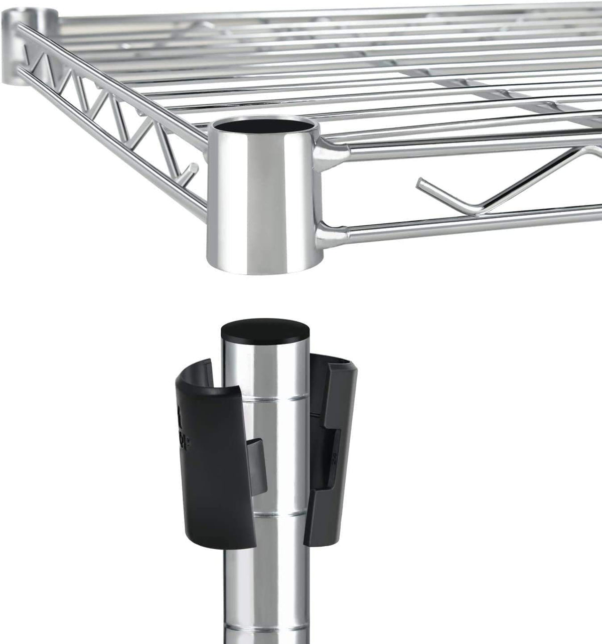 Simple Deluxe Heavy Duty 3-Shelf Shelving with Wheel